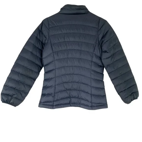 Patagonia Blue Long Sleeve Mock Neck Full Zip Puffer Jacket Size XL 14 Kids